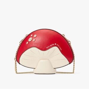 Kate Spade 3D Red & Cream Mushroom Crossbody Bag